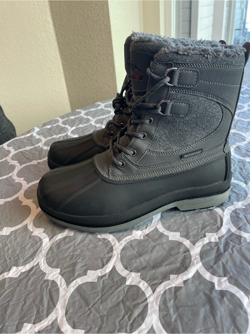 Nortiv8 boots waterproof mens Hiking Outdoor Military Tactical Sz8 Nonslip